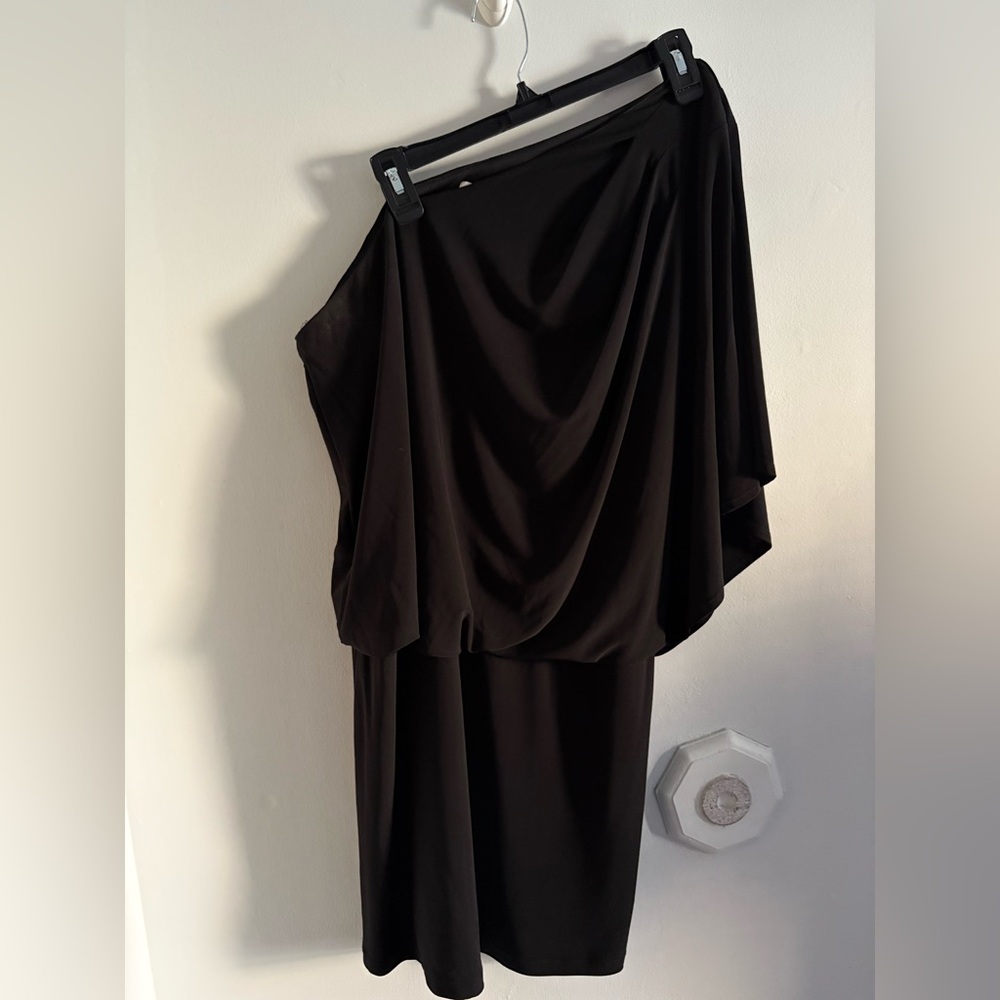 Jessica Simpson Chic Black One-Shoulder Dress
